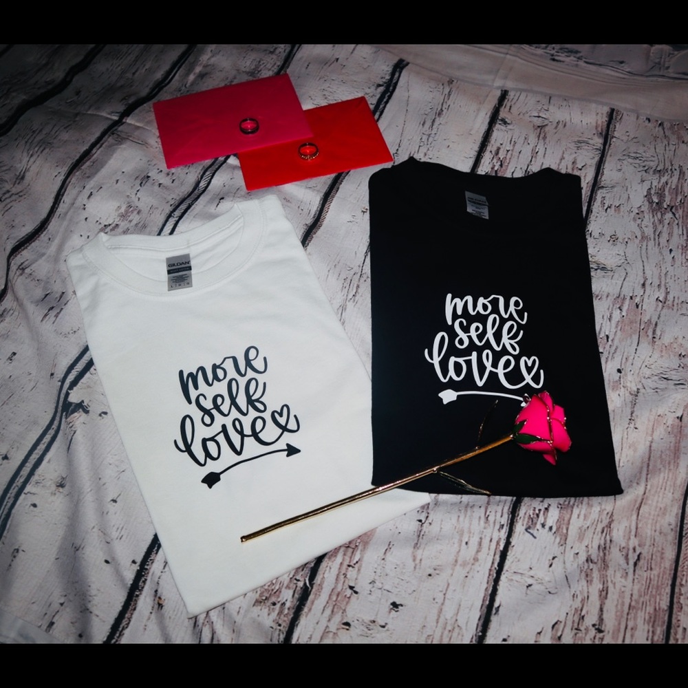 More self love • Tshirt • Black&White • Gildan •Variety of sizes • unsex